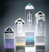 Acrylic Fluted Pillar Award